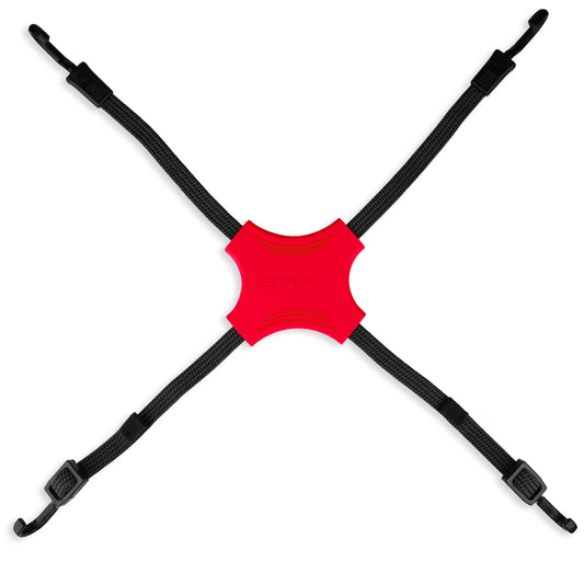 Tack Strap 2-Pack – Red | 4-Way Non-Slip Cargo Strap